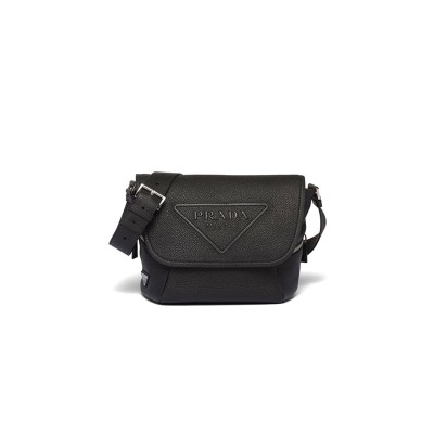 PRADA LEATHER BAG WITH SHOULDER STRAP 2VD056 (22*22*12cm) 